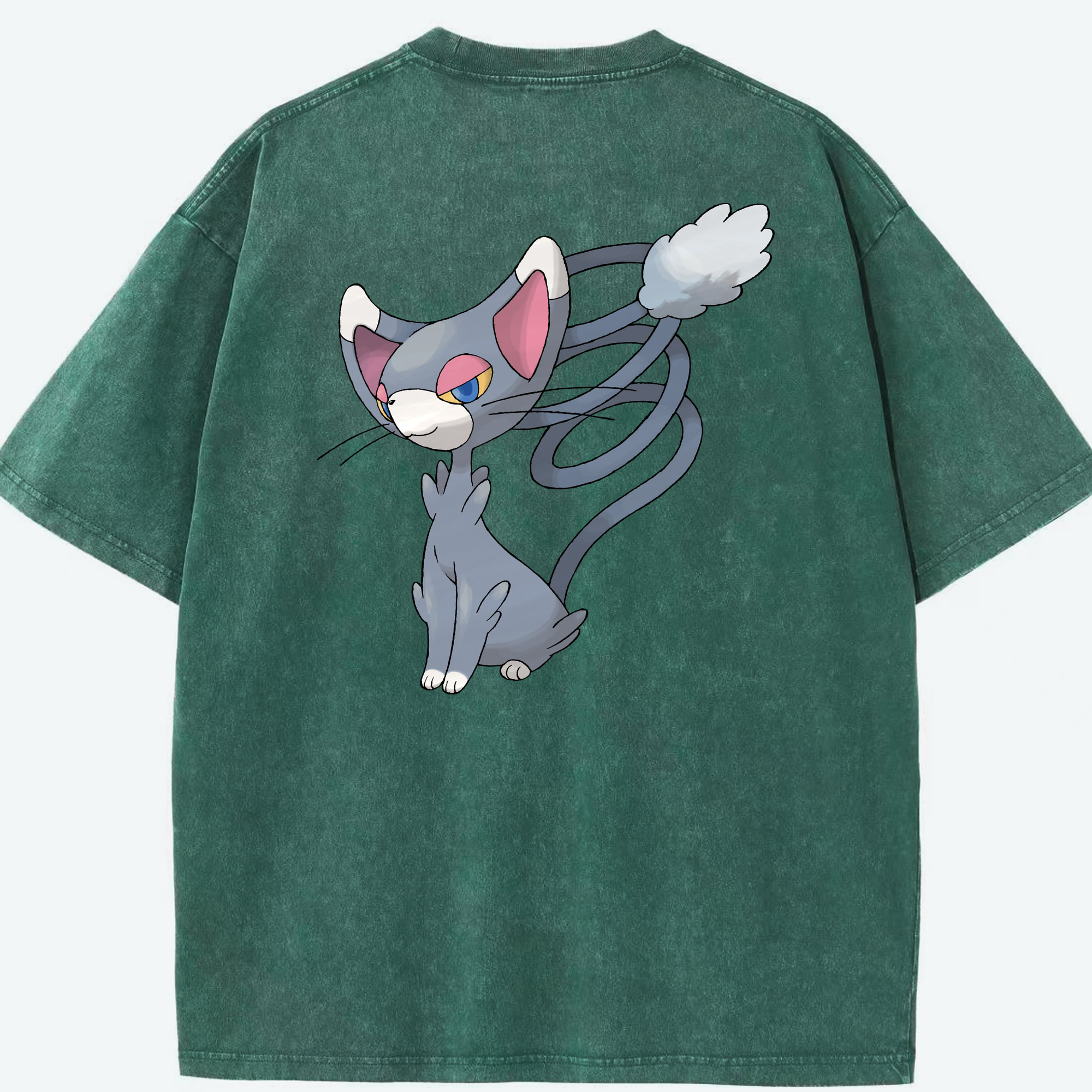 （画像用） ポケットモンスター Pokémon 綿100% ヴィンテージ風 半袖Tシャツ（背面プリント）